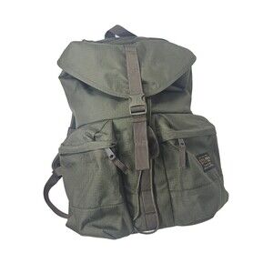 FILSON Ripstop Nylon Backpack Surplus Green Lightweight Padded Straps Hiking